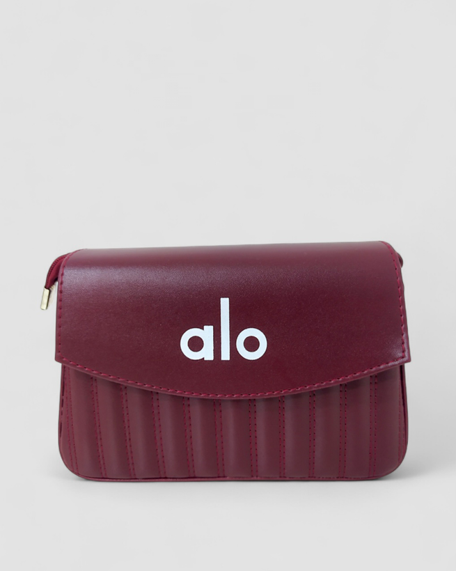 کیف دستی و دوشی دخترانه زرشکی الو