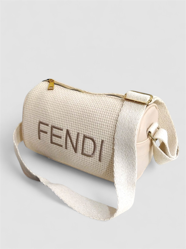 کیف زنانه کنفی کرم مناسب پالتو بلند