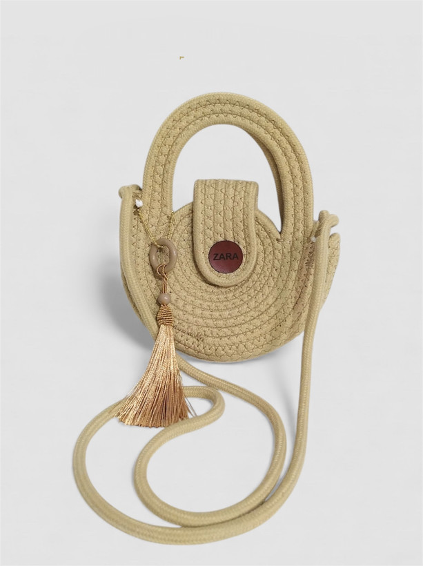 کیف قیطونی زنانه زارا کافی رنگ