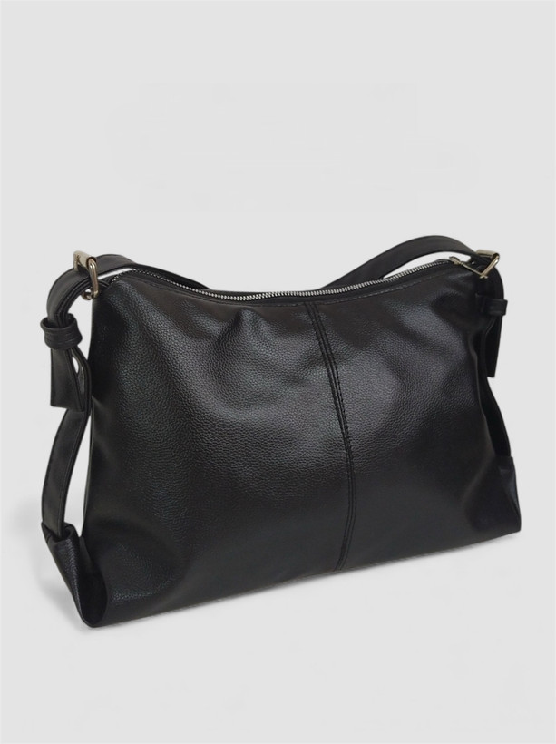 کیف چرم مشکی شرانگ زنانه سبک و جادار