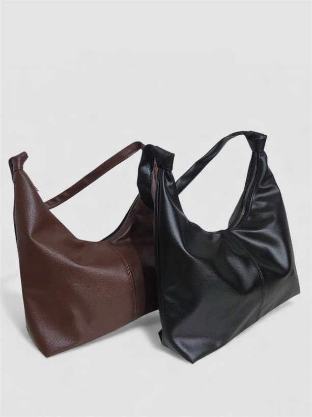 کیف جلو خط زنانه قهوه ای حلالی