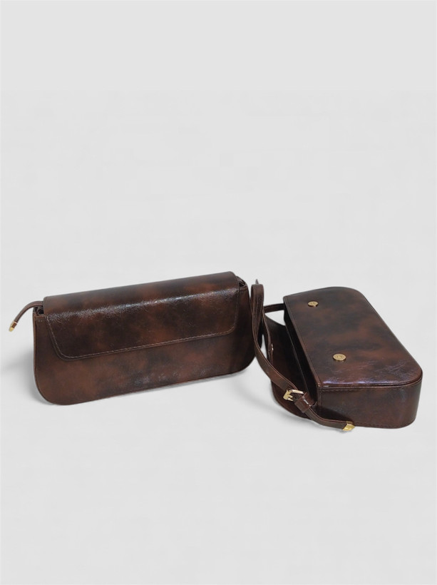 کیف دوشی زنانه قهوه ای ترند جدید